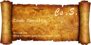 Cseh Sarolta névjegykártya