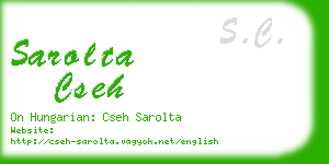 sarolta cseh business card